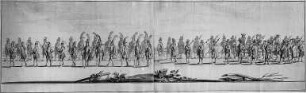 Dresden. Aufzug anläßlich der Hoffeste bei der Vermählung des sächsischen Kurprinzen mit Maria Josepha von Österreich im September 1719