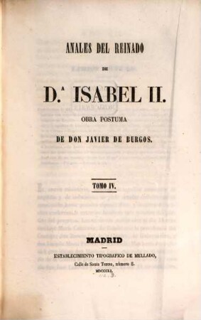 Annales del reinado de Da. Isabel II, 4