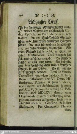 Achtzigster Brief