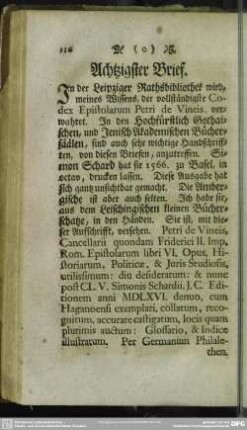 Achtzigster Brief