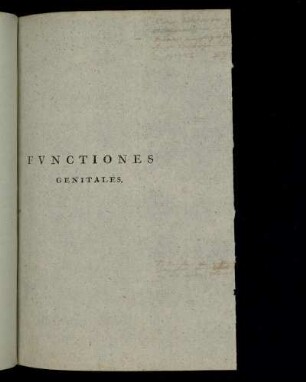 Functiones Genitales