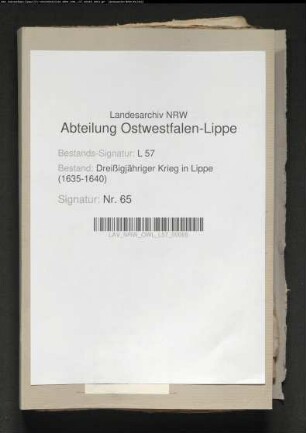 Lippe-Brakische Kriegsdrangsale