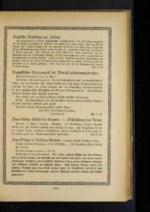 Neue Erfolge in Richtung Armiens.