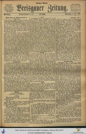 08.05.1892 (Erstes Blatt)