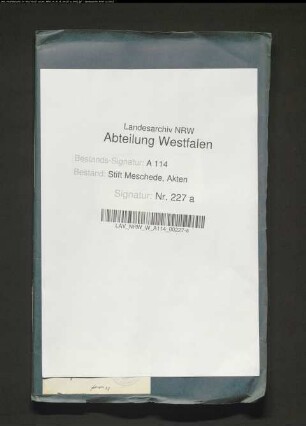 Melchior Wrede, Vikar zu Meschede und Dortmund, u. a. ./. Margarete Elisabeth, Witwe des Gregor Wegmann zu Werl und Schwester des Melchior und Hilger Wrede, wegen der Erbschaft des Oheims Melchior Wrede, Pastor zu Seim