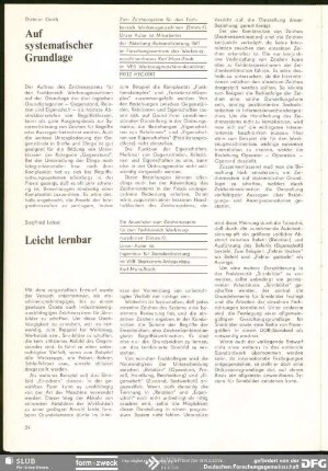 Leicht lernbar : Lernzeichen oder Bildergeschichte?