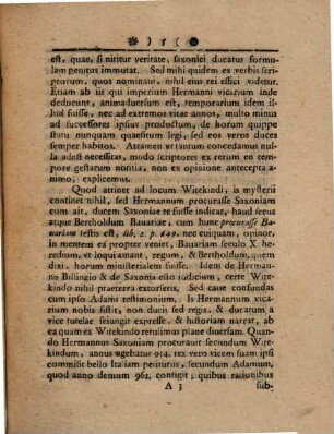 Appendix sive anonymi auctoris de ducatu Saxoniae antiquo observationes nonnullae