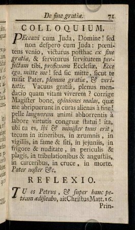 71-72, Colloquium; Reflexio