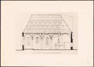 Kreuzkirche Spremberg Wiederherstellung: Längsschnitt 1:100