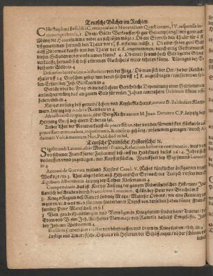 Teutsche Politische/ Historische/ etc.