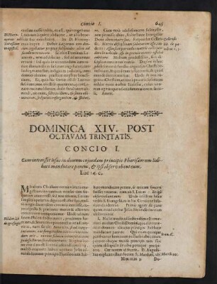 Dominica XIV. Post Octavam Trinitatis