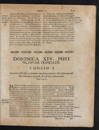 Dominica XIV. Post Octavam Trinitatis