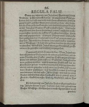 [Dritte und letzte Theil] Regula Falsi