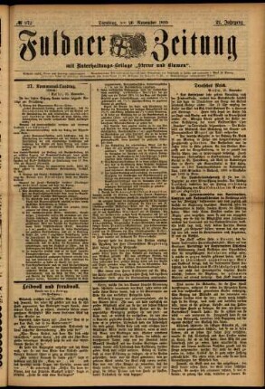 Ausgabe vom Dienstag, den 26. November 1895.
