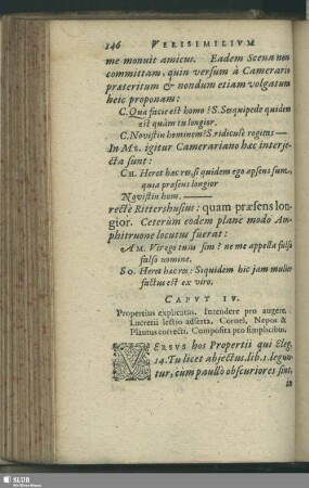 Caput IV. Propertius explicatus. Intendere pro augere