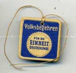 Unterschriftensammlung für das Volksbegehren für die Einheit Deutschlands