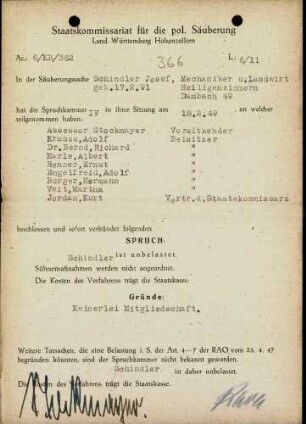 Schindler, Josef
