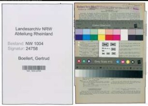 Entnazifizierung Gertrud Boellert , geb. 17.04.1899 (Kaufmann)