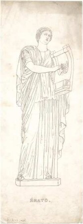 Stegmann, Carl von; Antike Skulpturen - Erato (Ansicht)