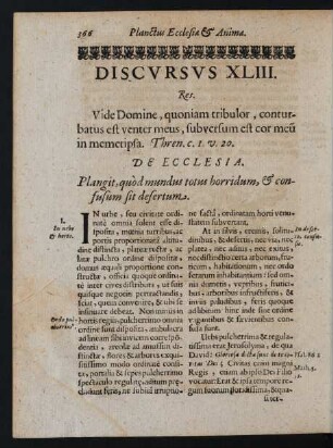 Discursus XLIII. Res.