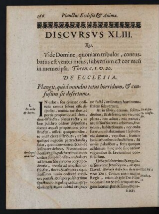 Discursus XLIII. Res.