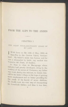 Chapter I - The first four-and-twenty years of my life