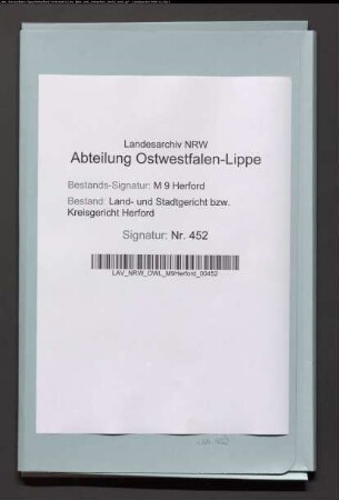 Erblasser: Dünnermann, Cord Heinrich; Erblasser: Dünnermann, Anna Maria Ilsabein, geb. Wessel: