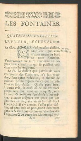 Quatrieme entretien.