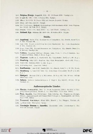 Außereuropäische Länder (Nr. 2279-2283)