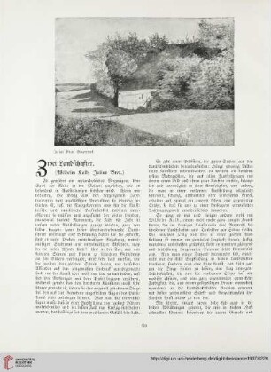 13: Zwei Landschafter : (Wilhelm Kalb, Julius Bretz)