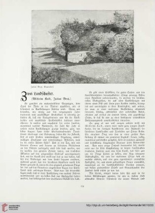 13: Zwei Landschafter : (Wilhelm Kalb, Julius Bretz)