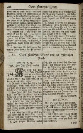 XX. Vom göttlichen Worte und der christlichen Kirche.