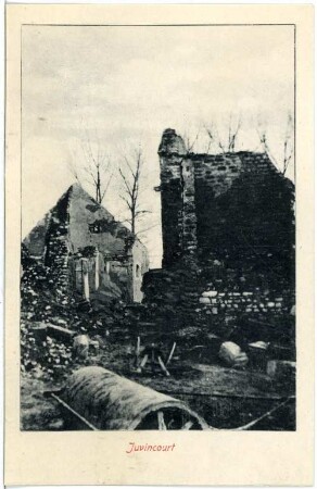 Juvincourt. Hausruine