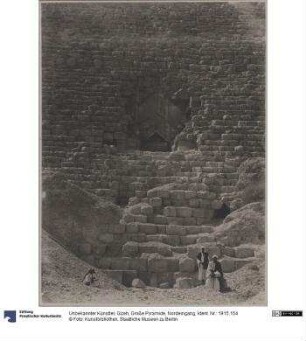 Gizeh, Große Pyramide, Nordeingang