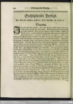 Sechszehende Predigt