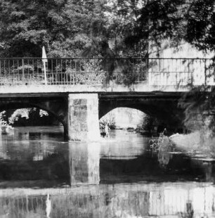 Schlossbrücke (Brückenanlage); Dieburg, Gersprenz (Schloßgasse)