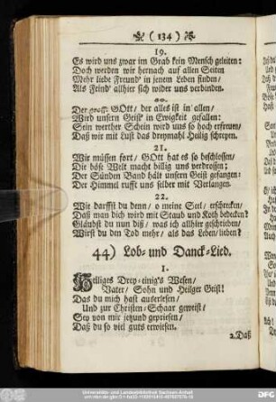 44) Lob- und Danck-Lied.