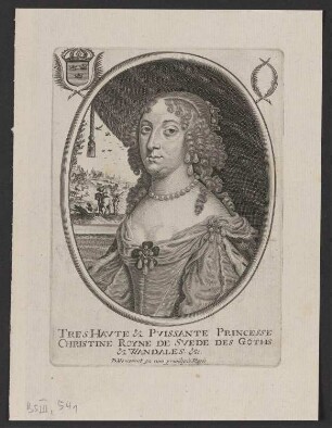 Porträt Christina, Königin von Schweden (1626-1689)