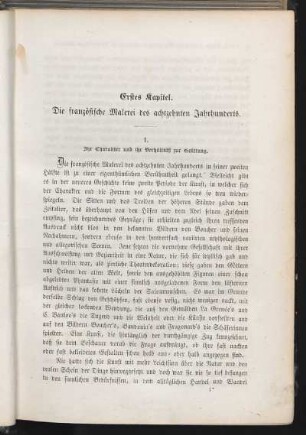 Erstes Kapitel. Die französische Malerei des achtzehnten Jahrhunderts