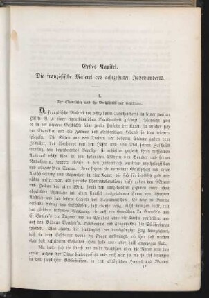 Erstes Kapitel. Die französische Malerei des achtzehnten Jahrhunderts