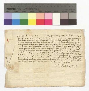 Jodocus Wind, Guardian zu Ulm, an Magdalena von Suntheim, Klosterfrau zu Söflingen