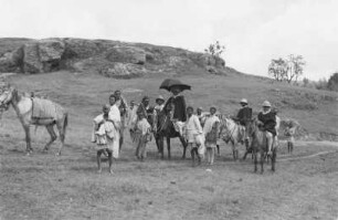 Amhara auf Reisen : Angehörige der Volksgruppe der Amhara auf einer Reise.