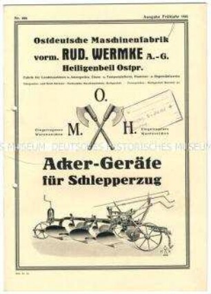 Acker-Geräte für Schlepperzug