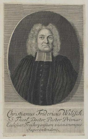 Bildnis des Christianus Fridericus Wilisch