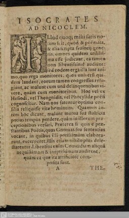 Isocrates Ad Nicoclem