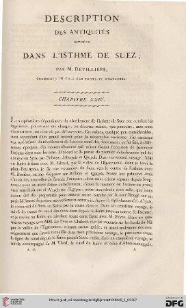 Description des antiquités situées dans l’Isthme de Suez