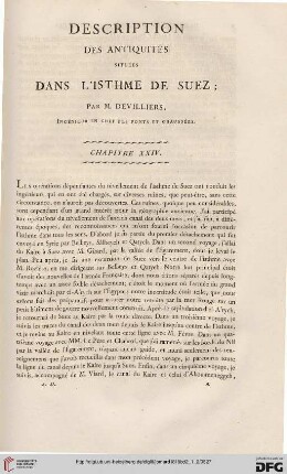 Description des antiquités situées dans l’Isthme de Suez