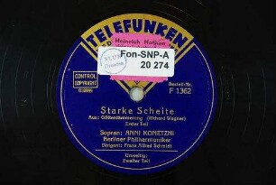 Starke Scheite : aus: Götterdämmerung; erster Teil / (Richard Wagner)