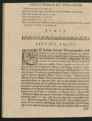 Species Facti.