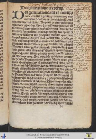 De generatione et corruptione
